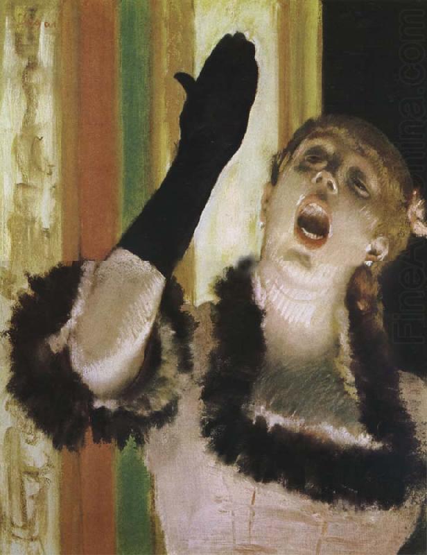 Edgar Degas The Female singer Wearing Gloves china oil painting image